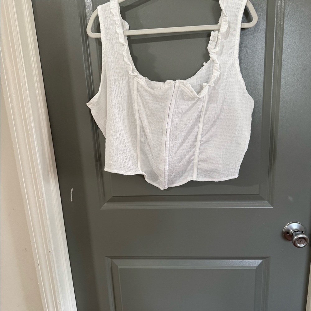 Fashion Nova White Crop Top